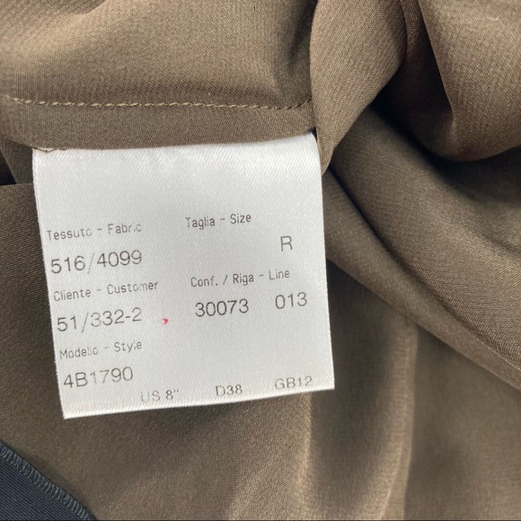 NEW! Brioni Women’s Sleeveless Silk Blen Blouse with Side Button Detail - Size 8 - Picture 8 of 12